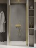 New Trendy New Soleo Light Gold drzwi wnękowe 80x195 cm złoty połysk/szkło przejrzyste D-0451A